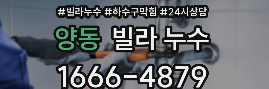 양동 빌라 누수