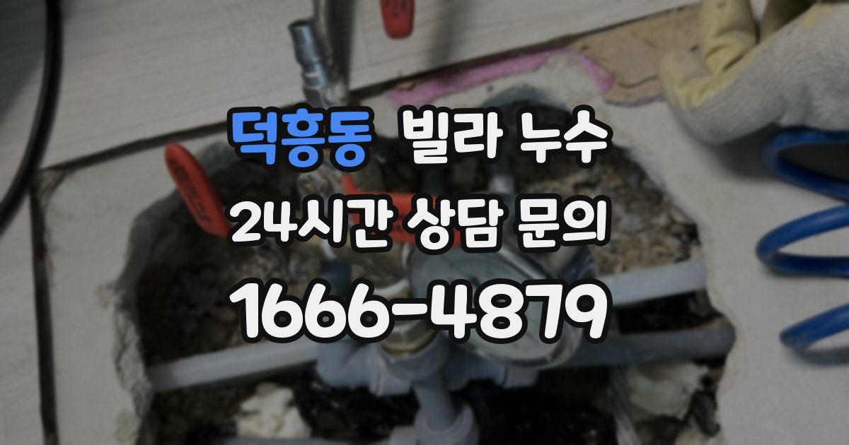 덕흥동 빌라 누수