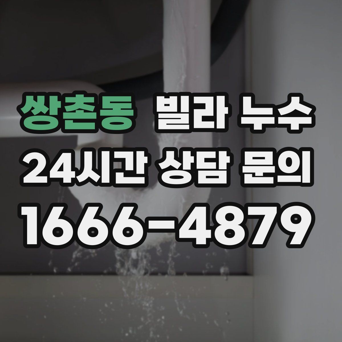 쌍촌동 빌라 누수 욕실에서만 냄새가 올라오면 배수도 점검