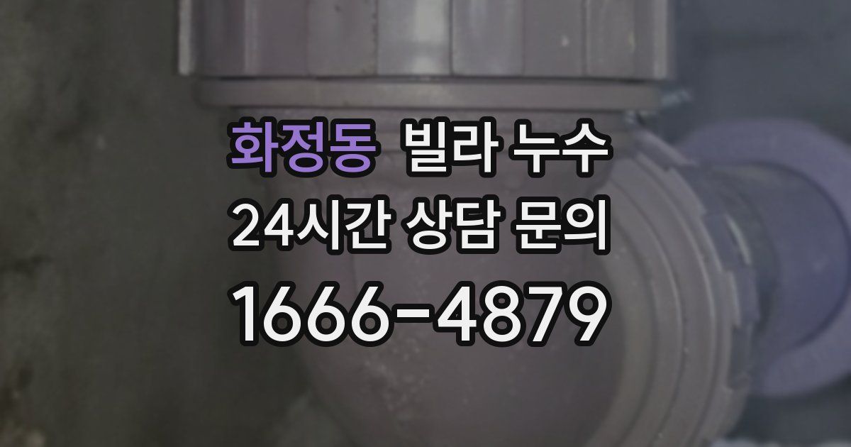 화정동 빌라 누수