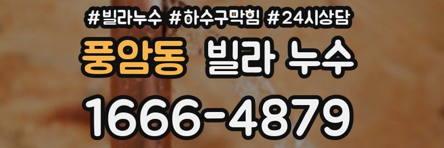 풍암동 빌라 누수