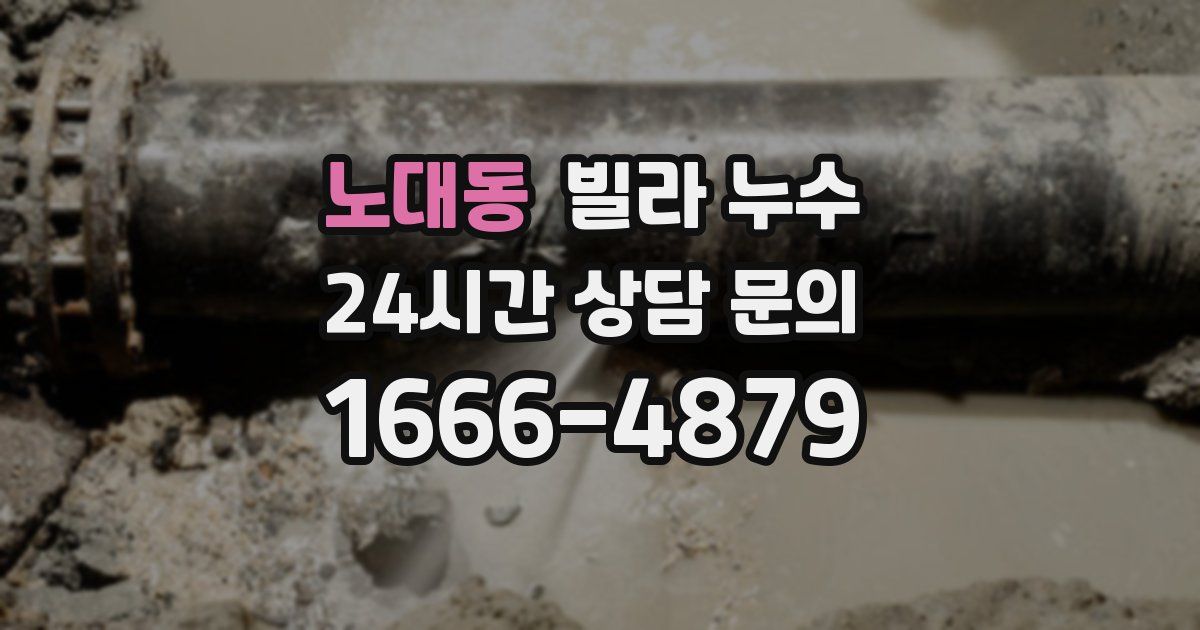 노대동 빌라 누수