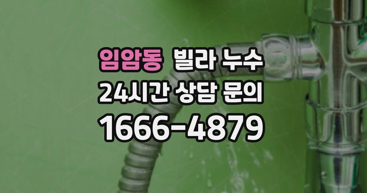 임암동 빌라 누수