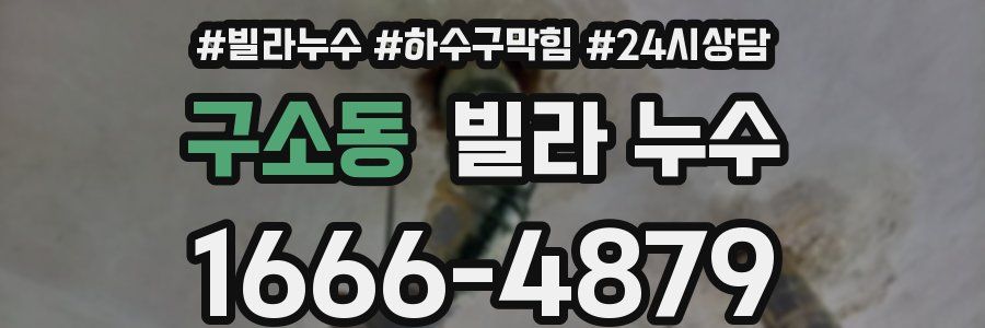 구소동 빌라 누수