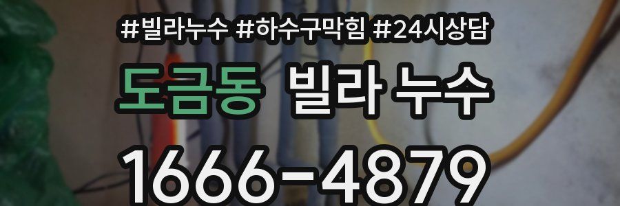 도금동 빌라 누수