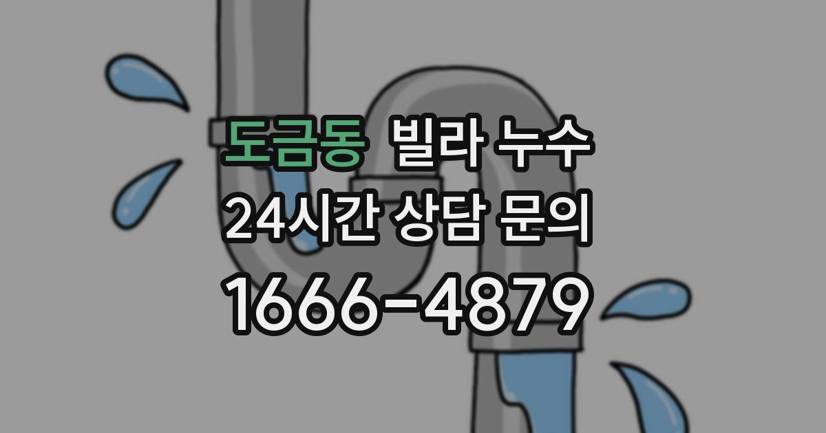 도금동 빌라 누수