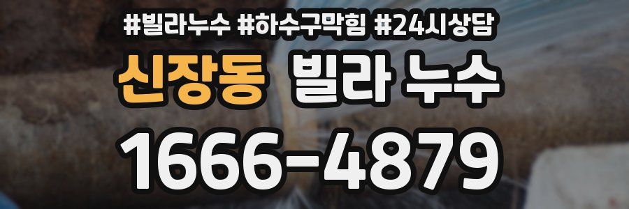 신장동 빌라 누수
