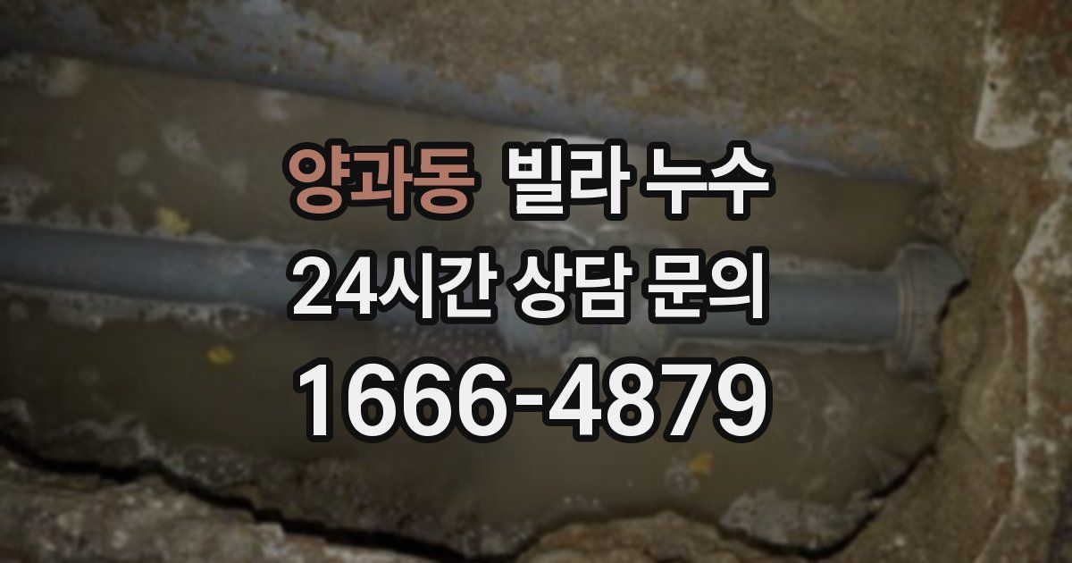 양과동 빌라 누수