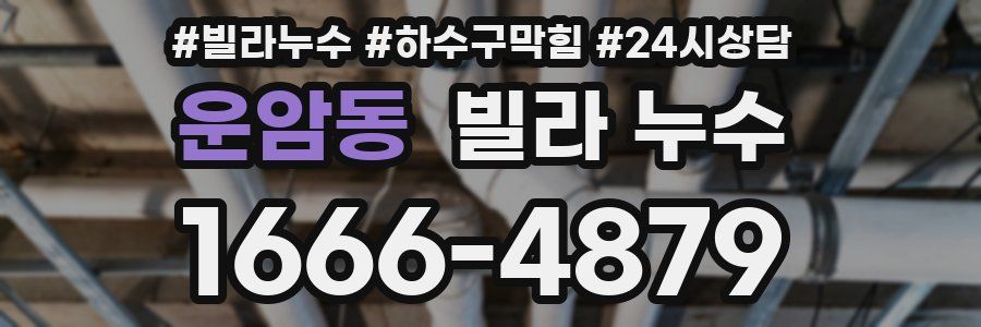 운암동 빌라 누수