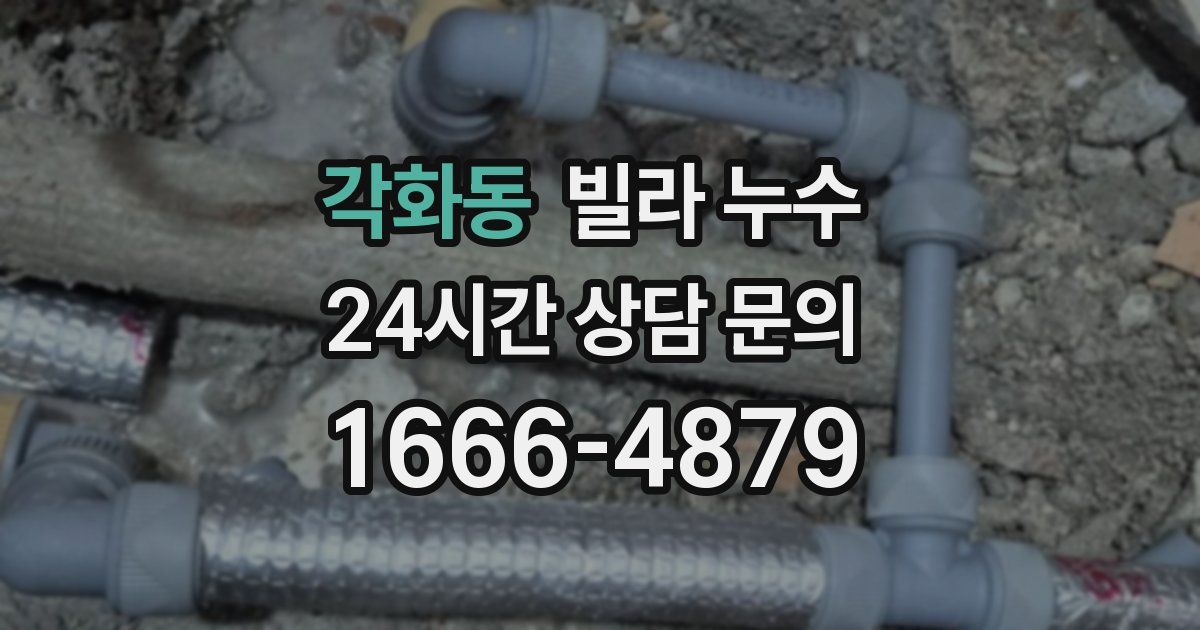 각화동 빌라 누수