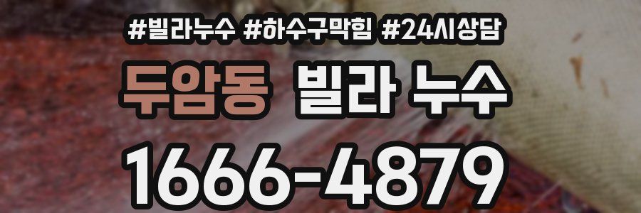 두암동 빌라 누수