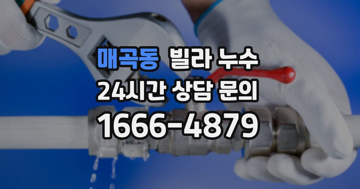 매곡동 빌라 누수