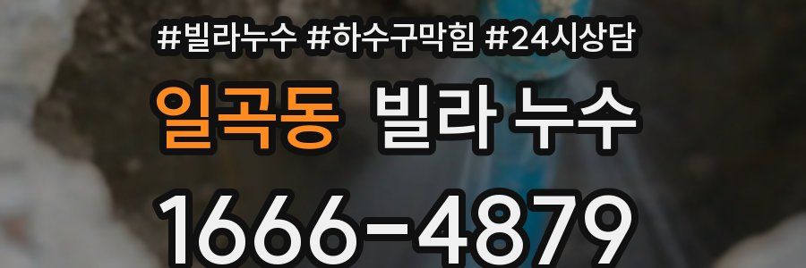 일곡동 빌라 누수
