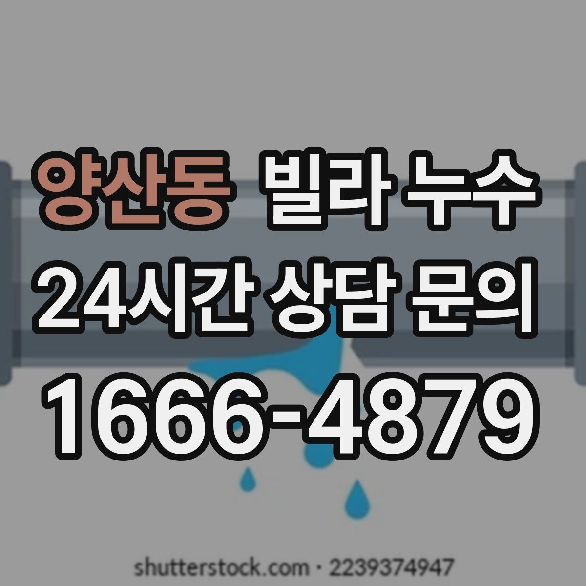양산동 빌라 누수 샤워부스 문틀 주변이 젖는 현상 정리