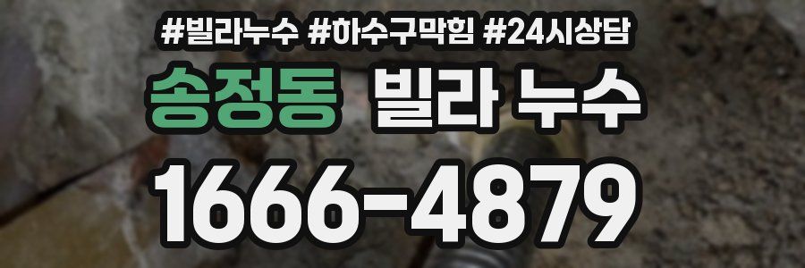 송정동 빌라 누수