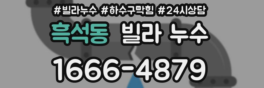 흑석동 빌라 누수