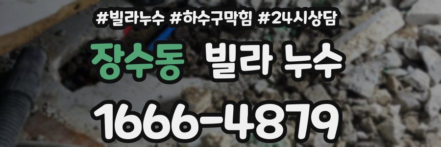 장수동 빌라 누수