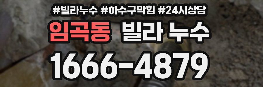 임곡동 빌라 누수