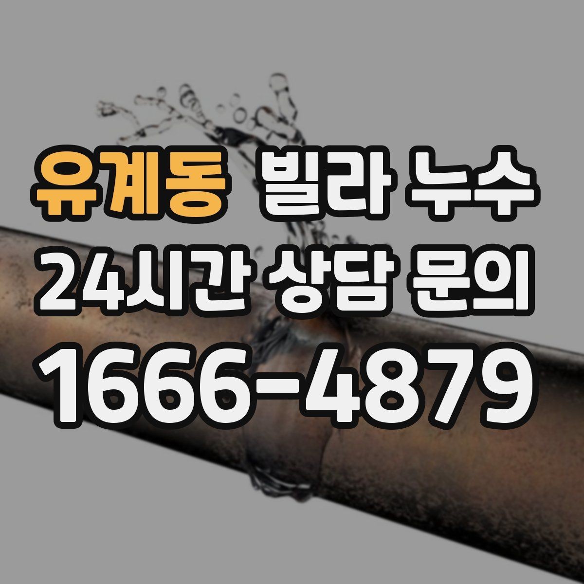유계동 빌라 누수 관리사무소가 없는 빌라에서 누수 대응 방법