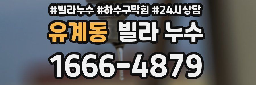 유계동 빌라 누수