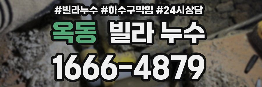 옥동 빌라 누수