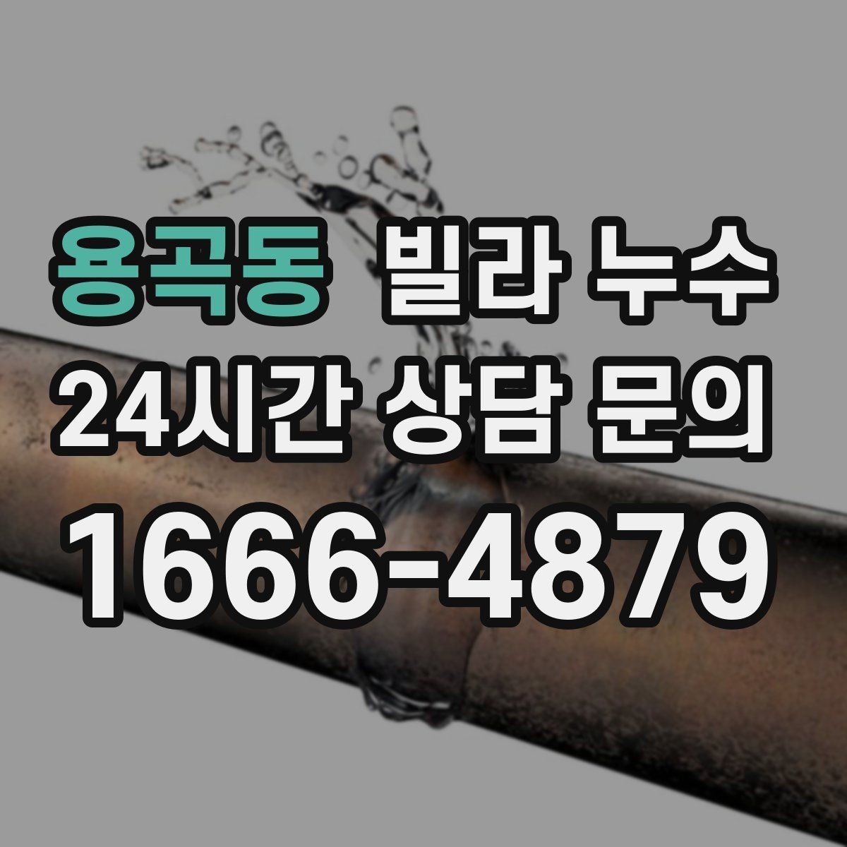 용곡동 빌라 누수 세면대 아래가 젖는다면 트랩 점검