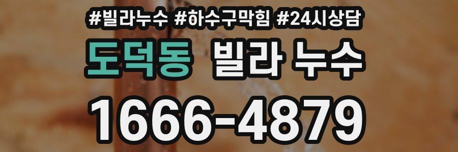 도덕동 빌라 누수