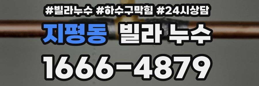 지평동 빌라 누수