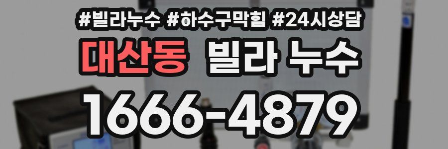 대산동 빌라 누수