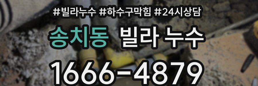 송치동 빌라 누수