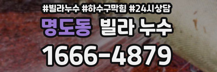 명도동 빌라 누수