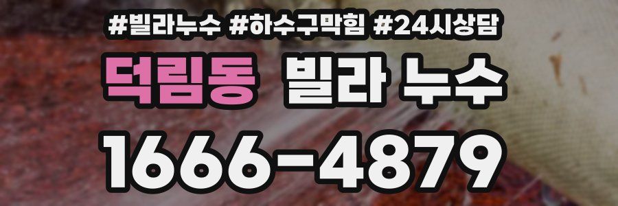 덕림동 빌라 누수