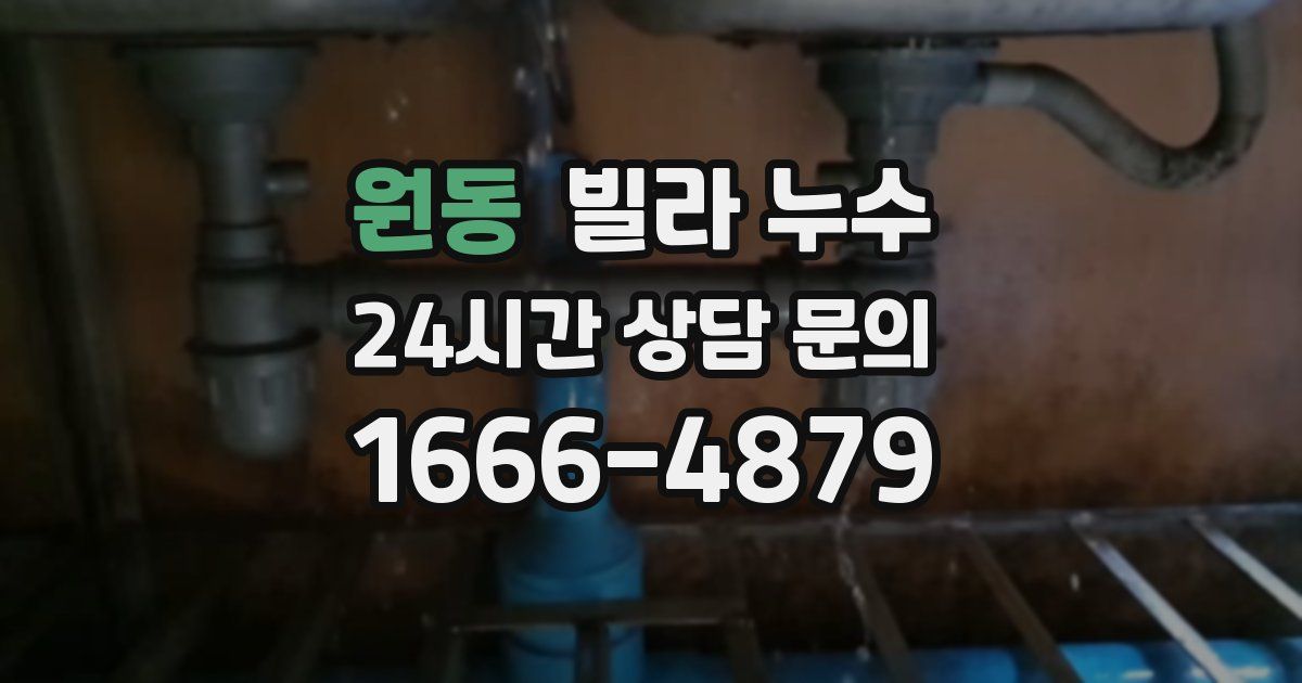 원동 빌라 누수