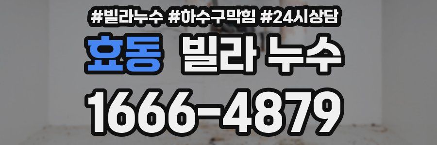 효동 빌라 누수