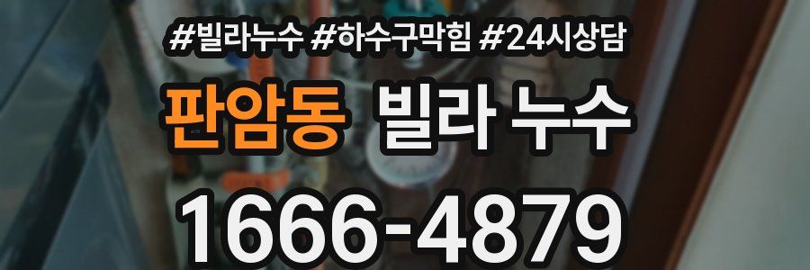 판암동 빌라 누수