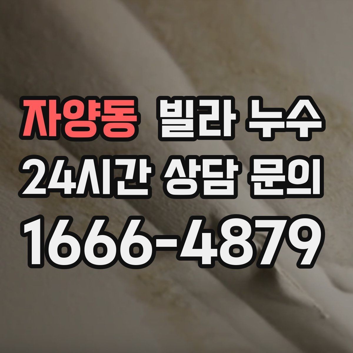 자양동 빌라 누수 한 번 멈췄다가 다시 젖으면 재점검 필요