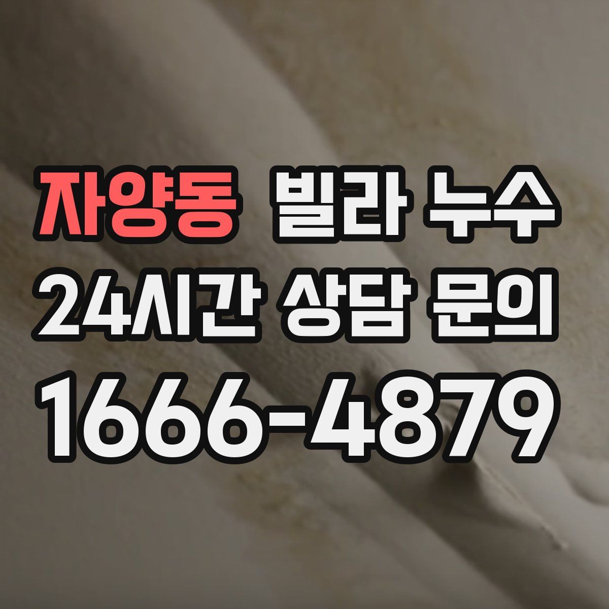 자양동 빌라 누수