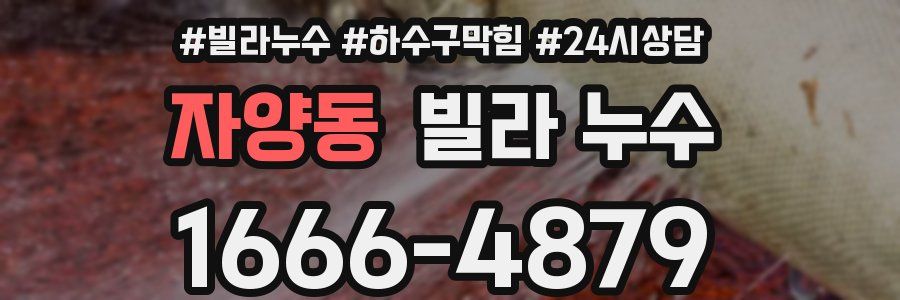 자양동 빌라 누수