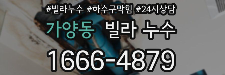 가양동 빌라 누수