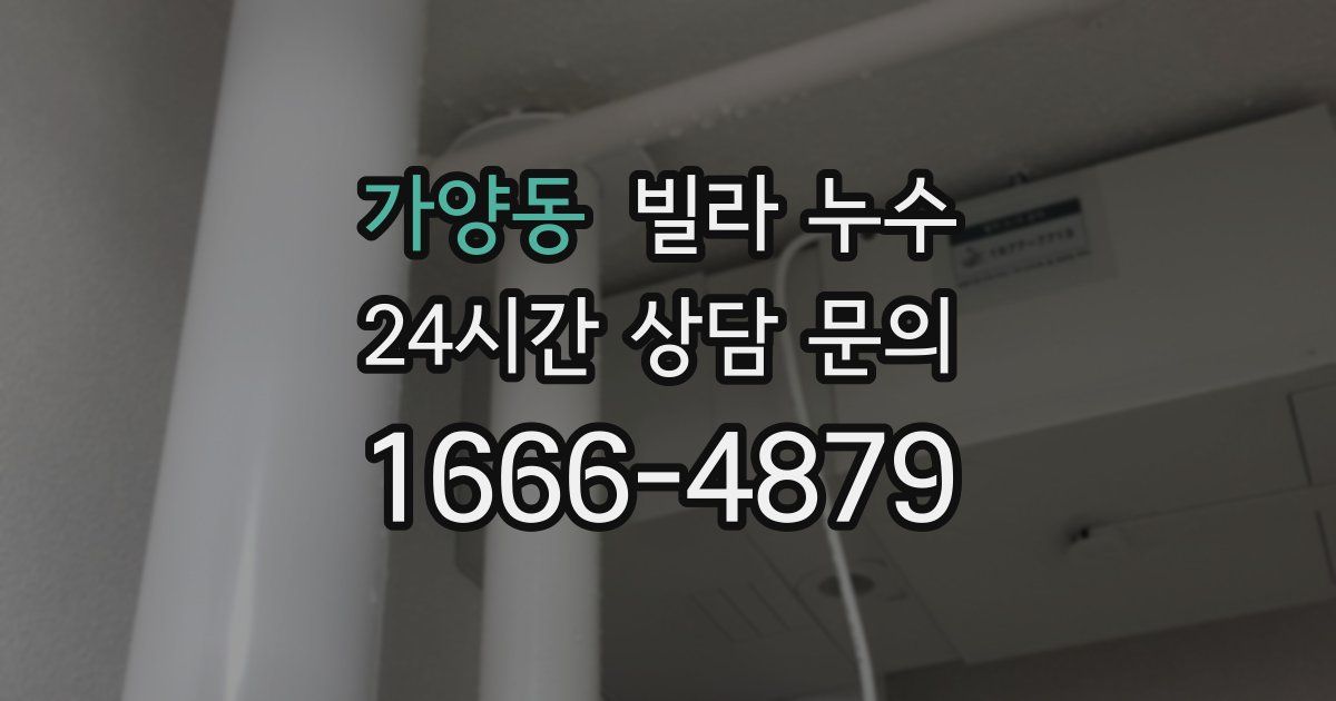 가양동 빌라 누수