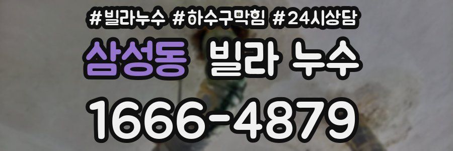 삼성동 빌라 누수
