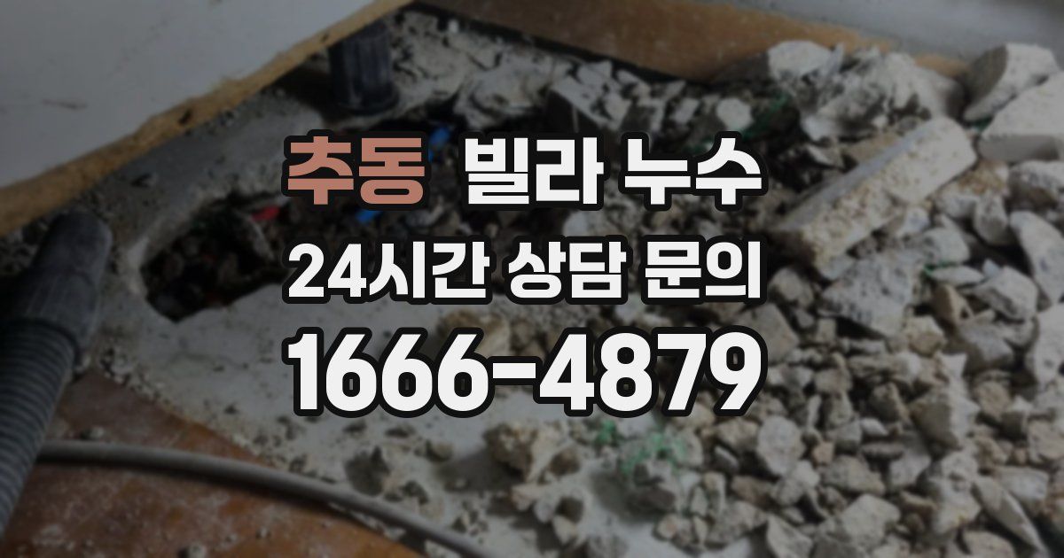 추동 빌라 누수