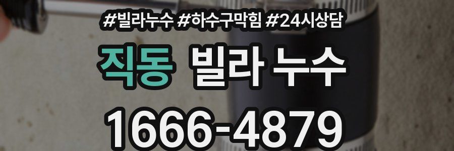 직동 빌라 누수