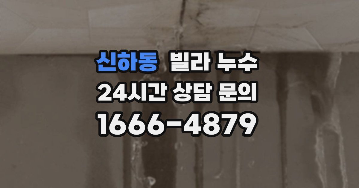 신하동 빌라 누수