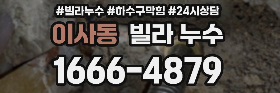 이사동 빌라 누수