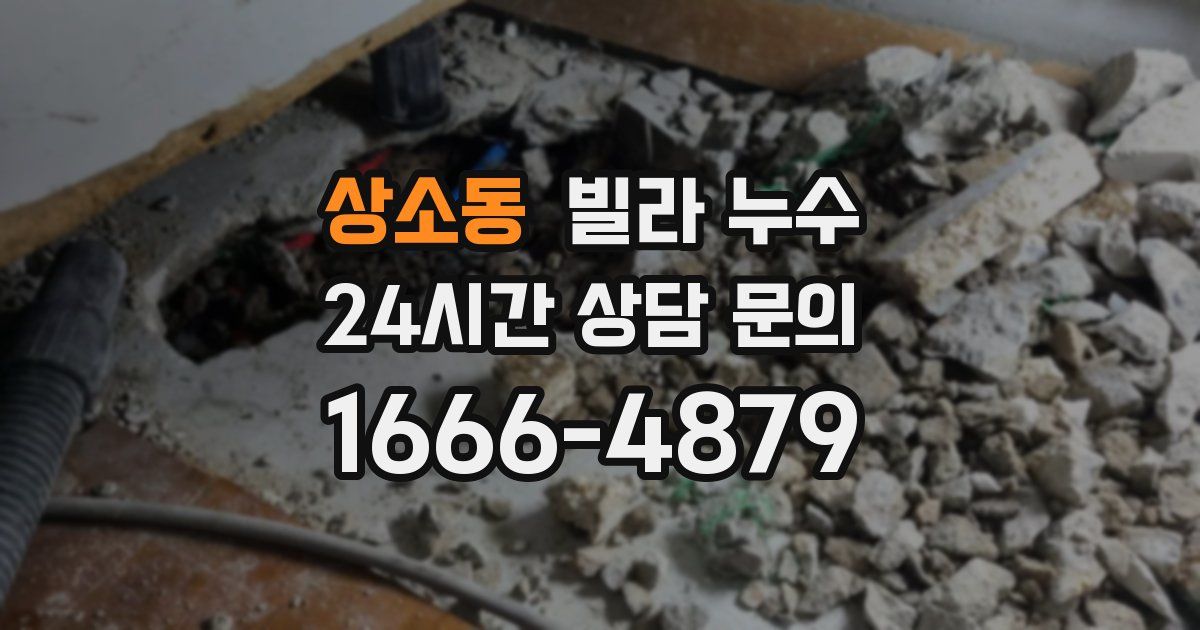 상소동 빌라 누수