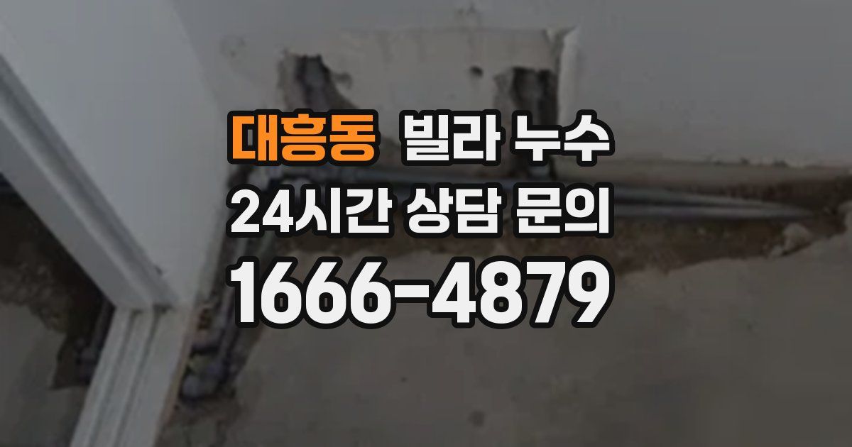 대흥동 빌라 누수