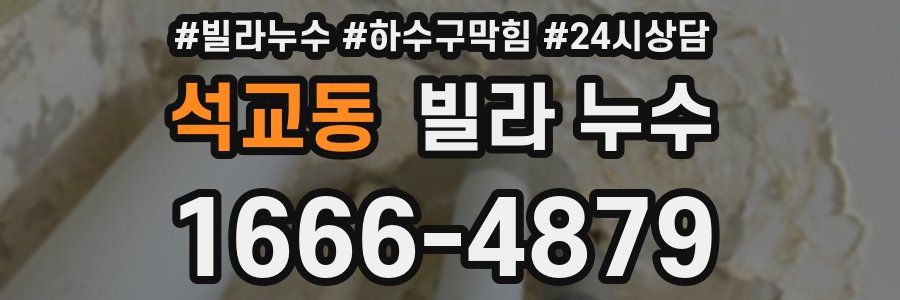 석교동 빌라 누수