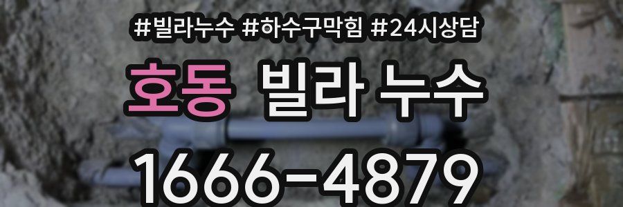 호동 빌라 누수