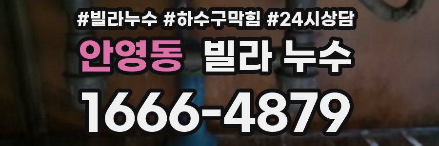안영동 빌라 누수